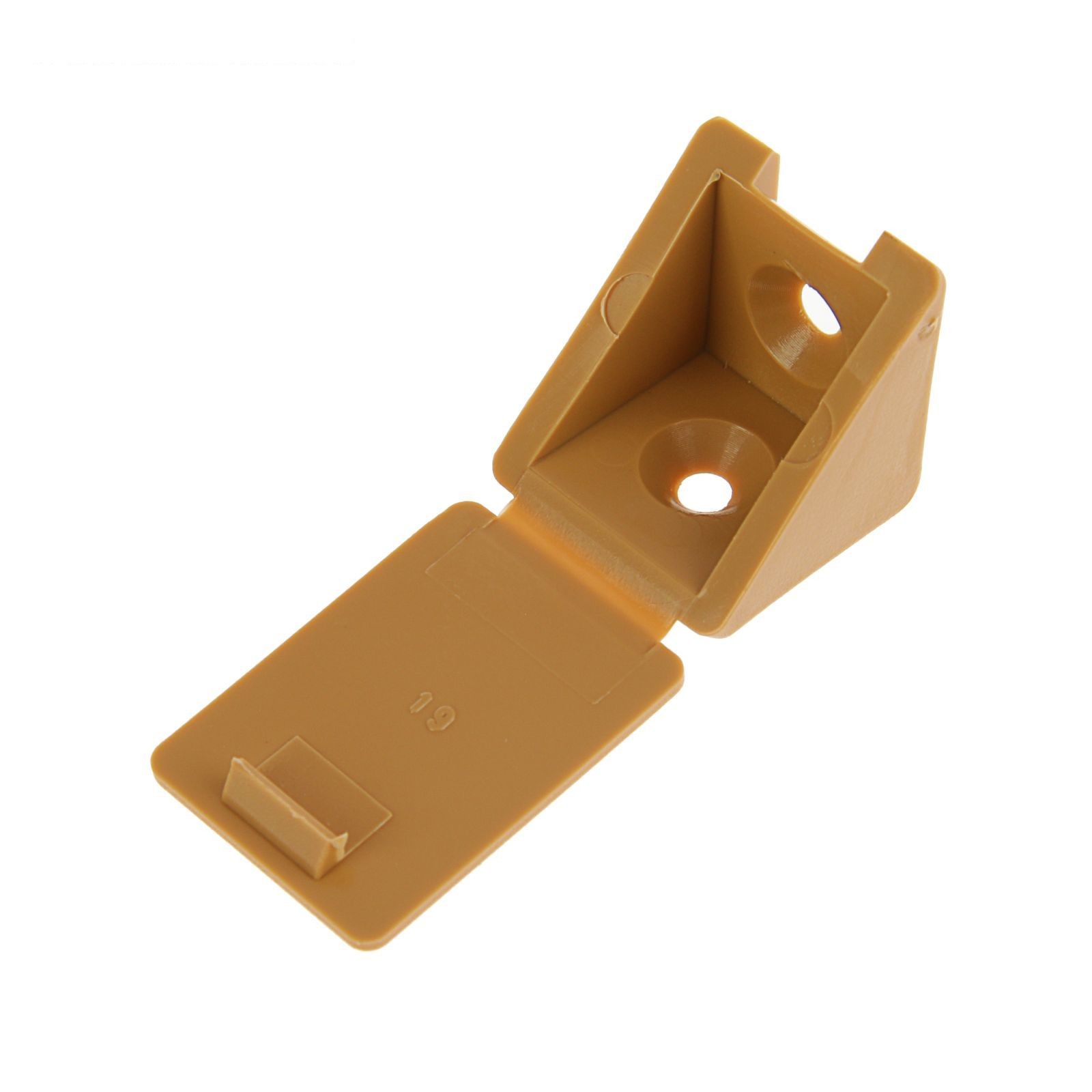 Мебельный уголок с шурупом - бук (4 шт) - пакет Tech-Krep