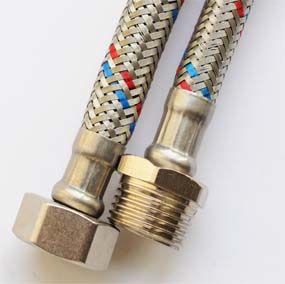 Подводка д/воды нерж. оплетка, гайка латунь STL  1/2 г/ш 0,4см