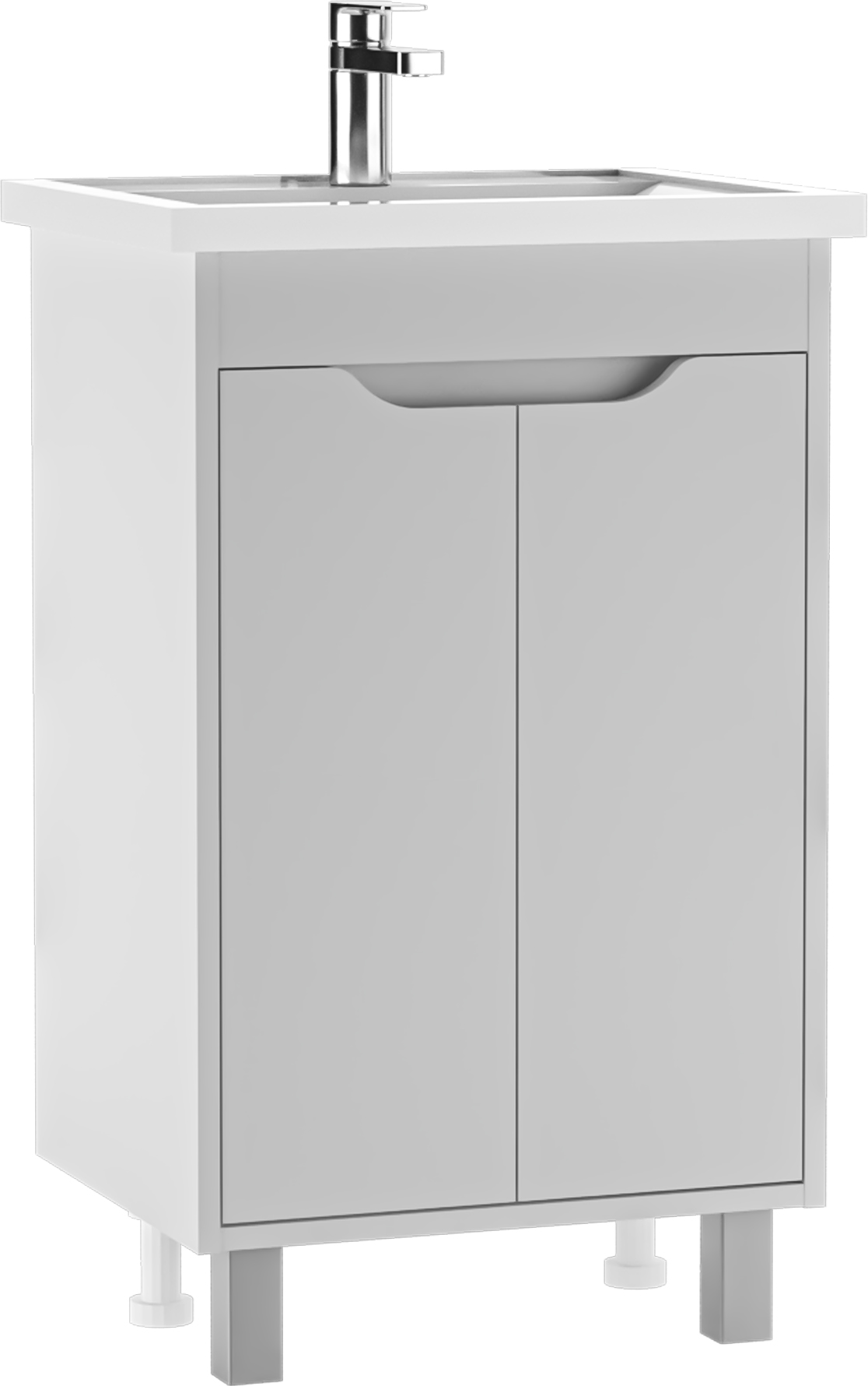 Тумба под умывальник "ТОНИ 50" (Tony) Лайт без ящика АЙСБЕРГ