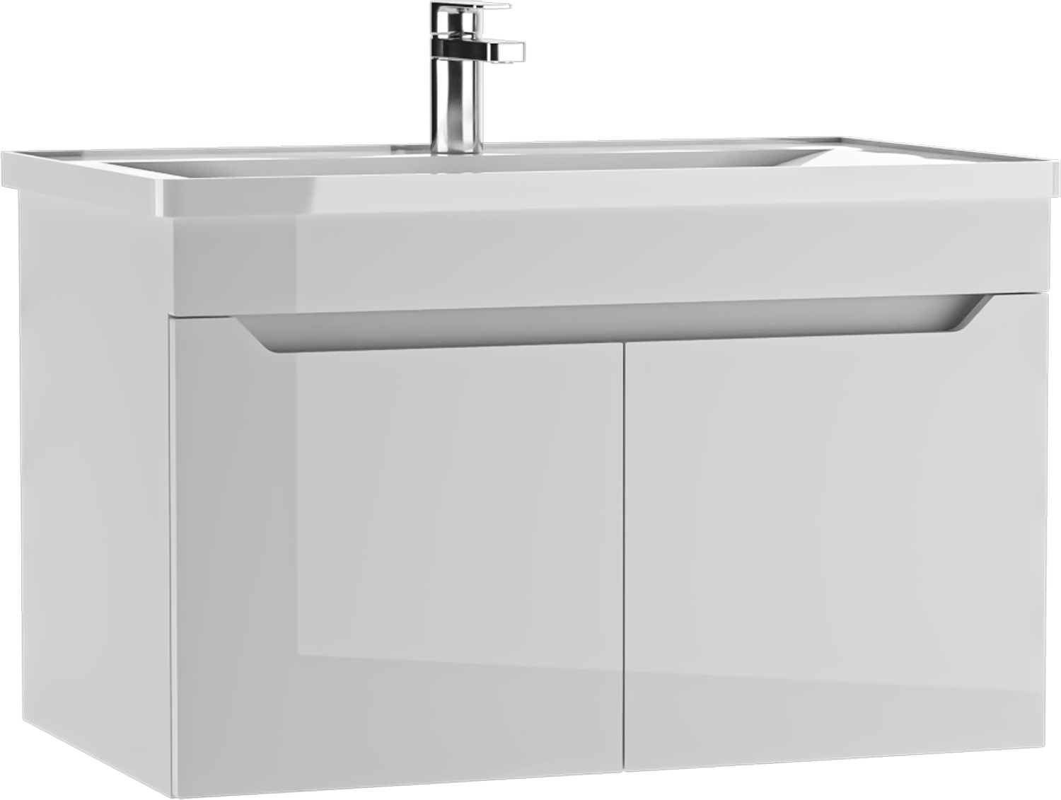 Тумба подвесная под умывальник "РИВО 80" (Rivo) Мечта без ящика АЙСБЕРГ