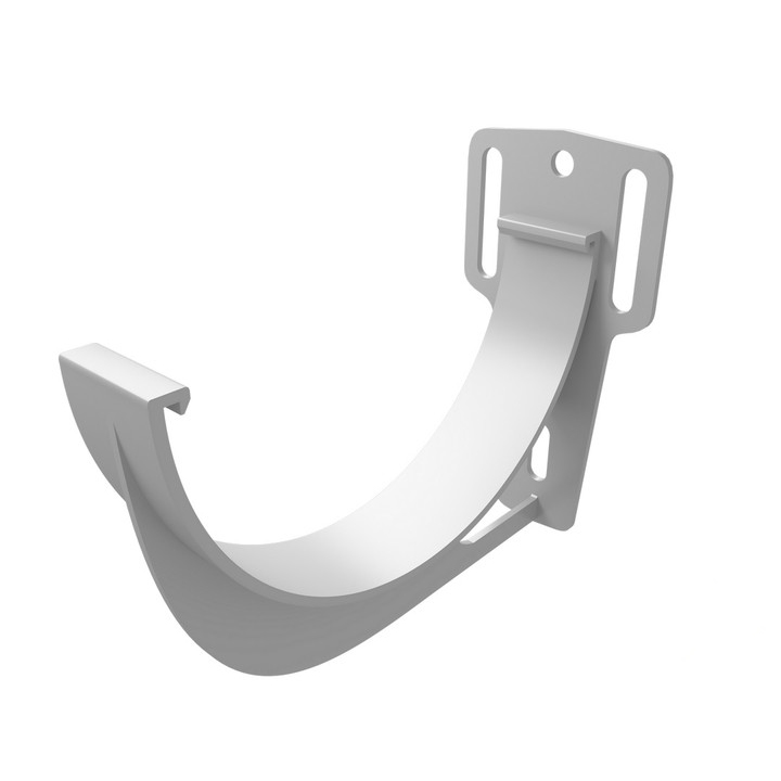 Кронштейн желоба ПВХ белый Стандарт