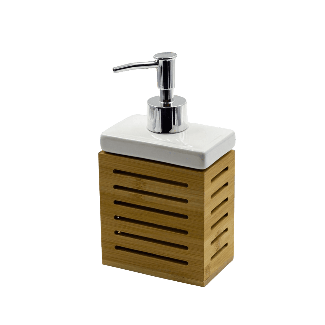 dozator_dlya_zhidkogo_myla_Joy_Home_belyy_s_ramkoy_bambuk_1