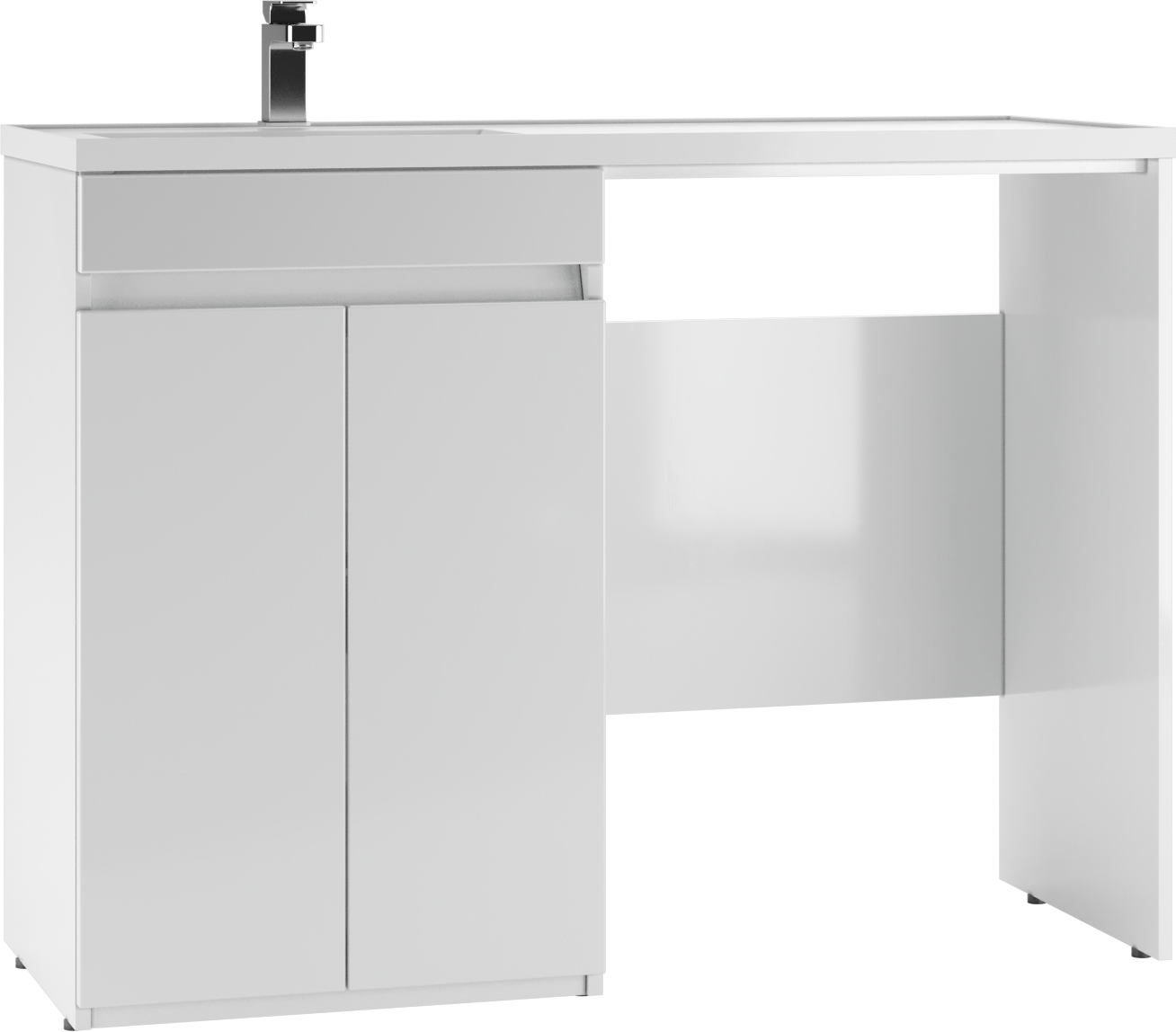 Тумба под умывальник "Маджента 120 лев/прав" (Magenta) Норма  без ящика АЙСБЕРГ