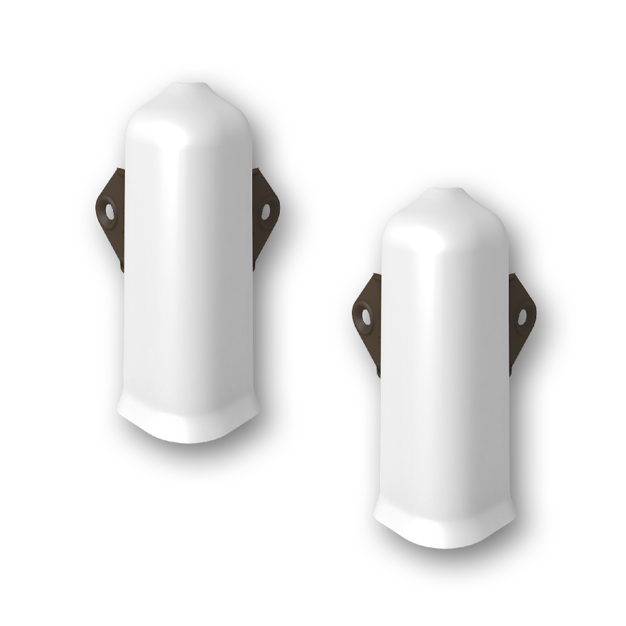 Наружный угол Лексида 80мм - 001 Белый