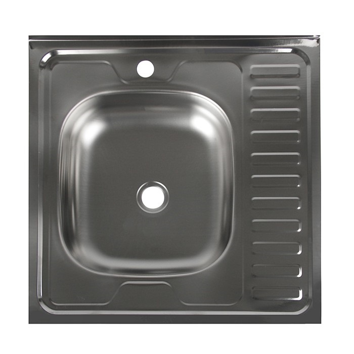 Мойка кухонная 60*60 чаша слева (без сифона) Владикс (Vladiks) V-403