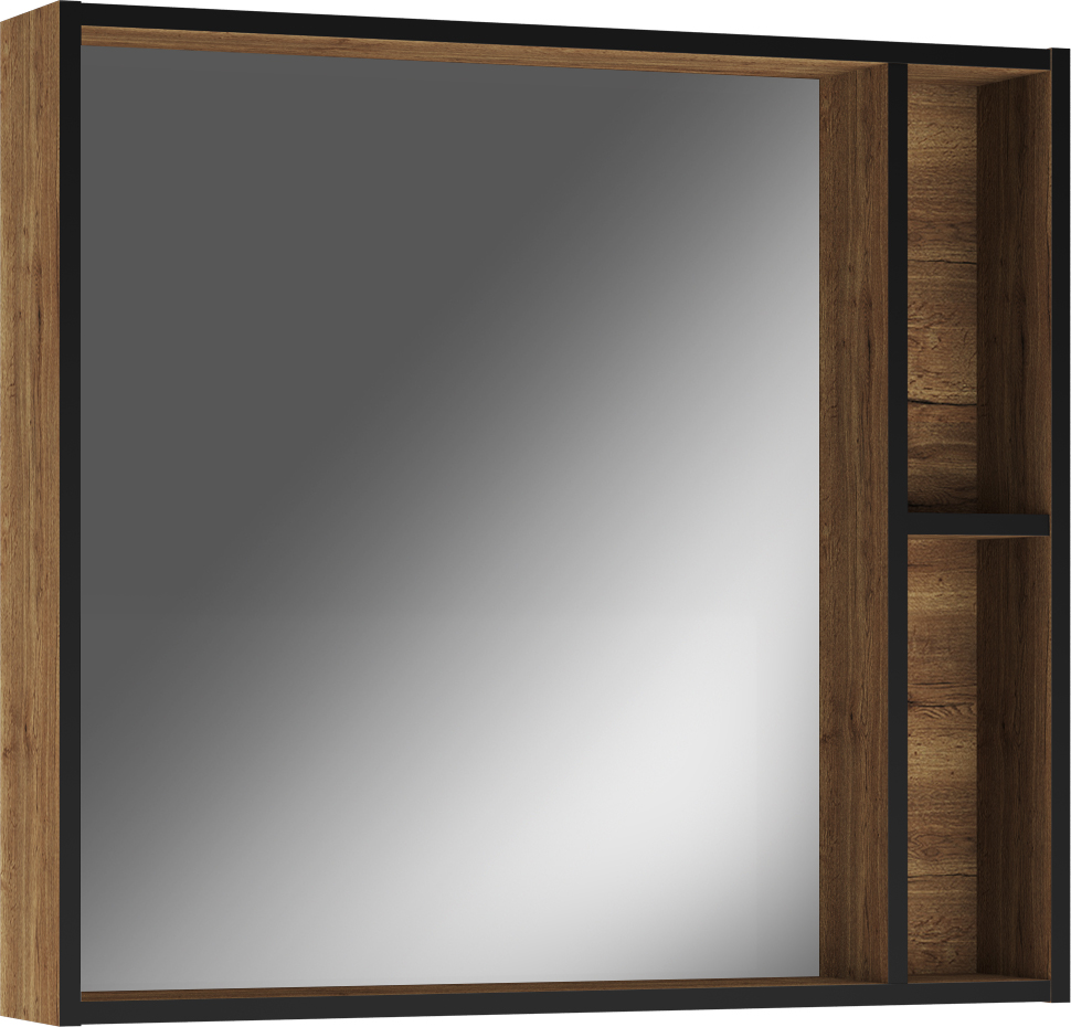 Шкаф-зеркало Альфа 80 (Alfa) левый/правый Домино