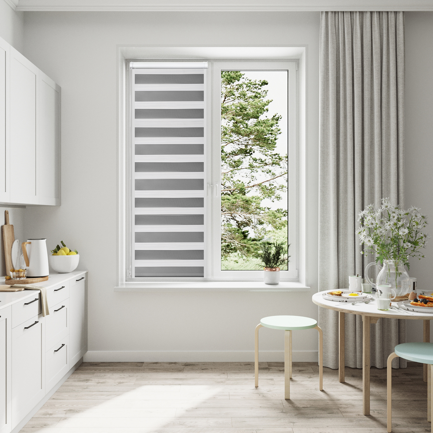 короб мидлайт серый