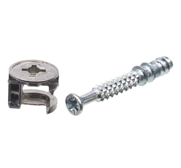 Набор №1 для стяжки фасада для ДСП 16мм (шурупная резьба штока) -пакет Tech-Krep