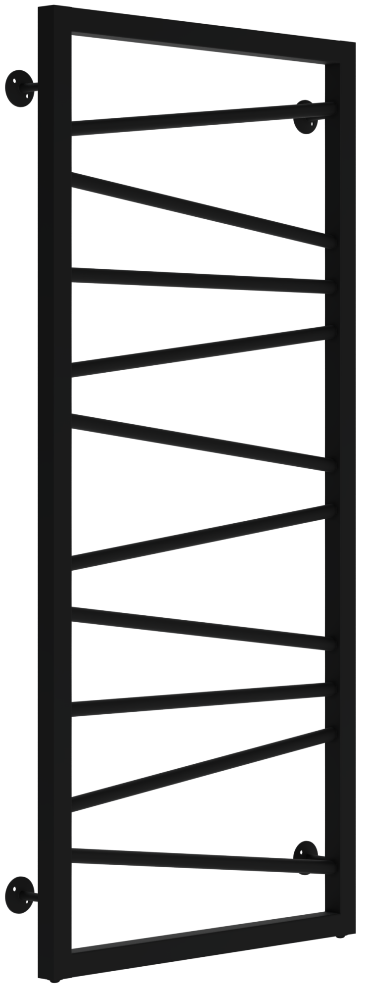 Полот/суш ЭЛЕКТРИЧЕСКИЙ ЧЕРНЫЙ лесенка Крео 400х1000 25" сталь 12 полок (TERMAX) TEL94010-4