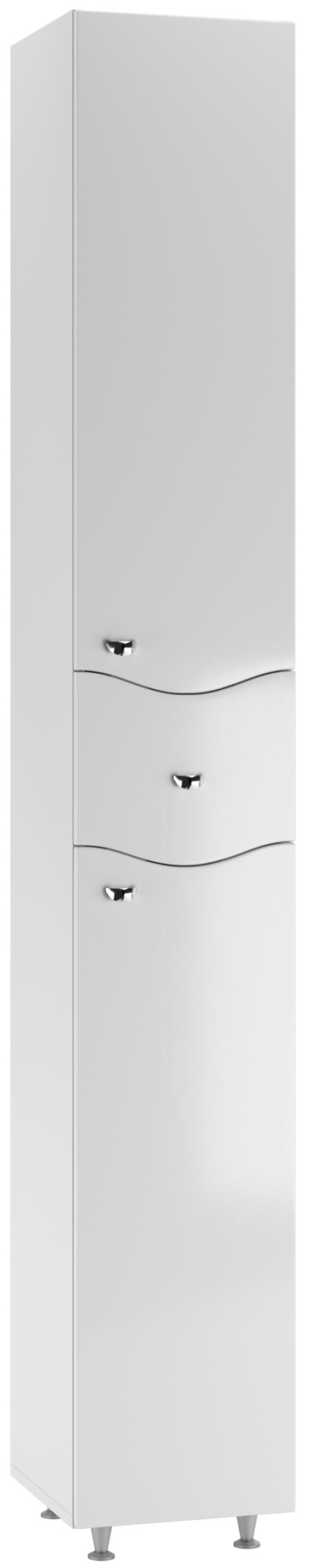 Пенал напольный 30 Волна с верхним ящиком В1 правый АЙСБЕРГ