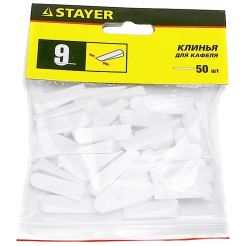 Клинья STAYER для кафеля 9мм 50шт. 3382-2