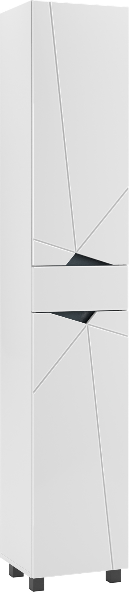 Пенал напольный Вектор 35 (Vector) левый с одним ящиком Домино