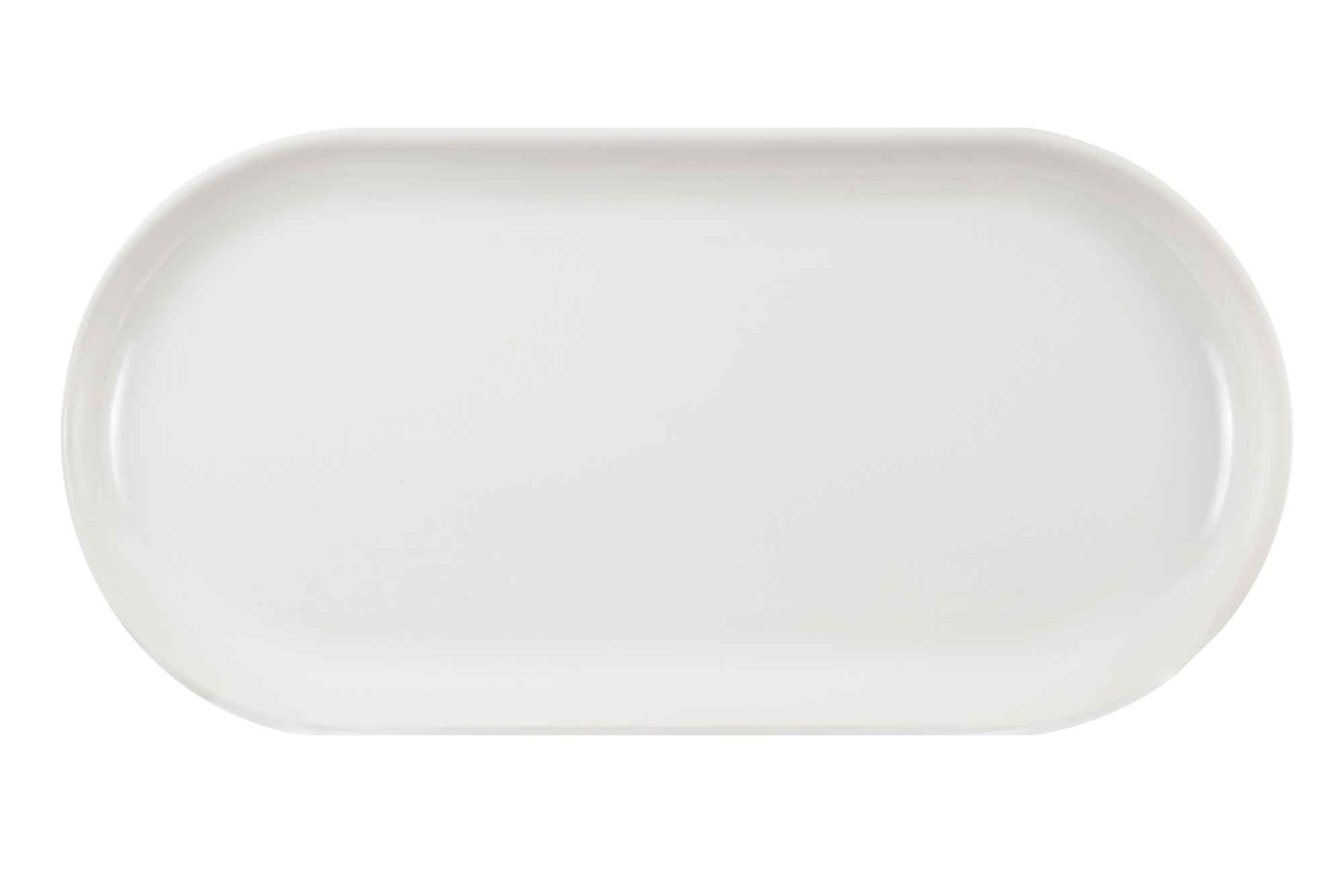 Блюдо прямоугольное 30 см Премиум Белый глянец